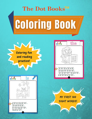 The Dot Books Coloring Book! My First 100 Sight Words! 