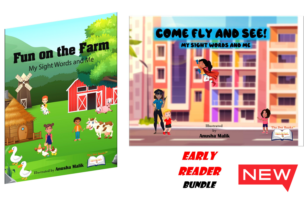 Reader Bundle- Fun on the Farm and Come Fly and See! My Sight Words and Me